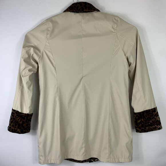 Dennis Basso Reversible Water Resistant Coat Wm M - Picture 3 of 8